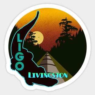 LIGO Livingston - orange Sticker